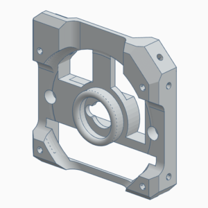 Peça 3D openDecabot lateral esquerda em PLA fosco