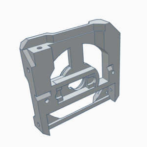 Peça 3D openDecabot lateral direita em PLA fosco