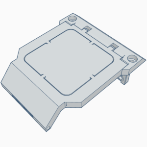 Peça 3D openDecabot tampa superior em PLA fosco