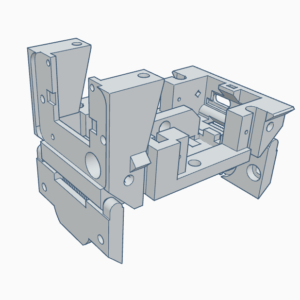 Peça 3D openDecabot chassi principal em PLA fosco