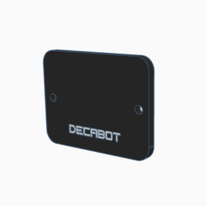 Painel frontal openDecabot em Acrílico